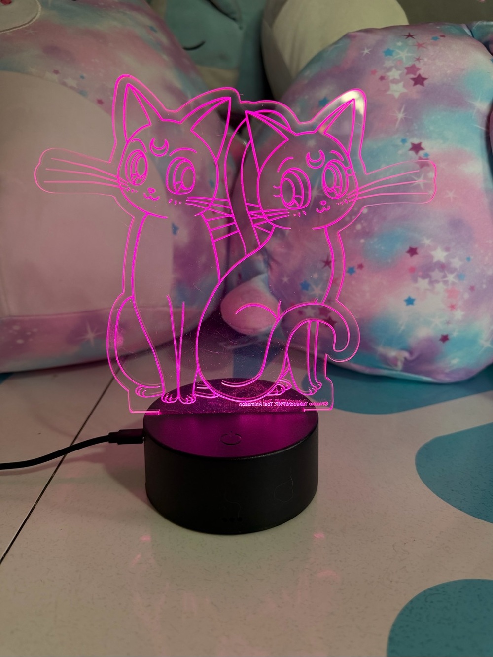 Sailor Moon Colour Changing Light - Artemis & Luna